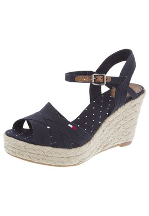 Sandalia Plataforma Tommy Hilfiger Azul Oscuro