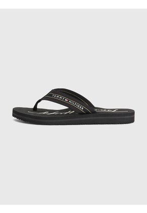 Sandalias Con Logo Mujer Negro Tommy Hilfiger