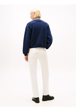 Buzo Azul Amplio Con Escudo TH Bordado Tommy Hilfiger