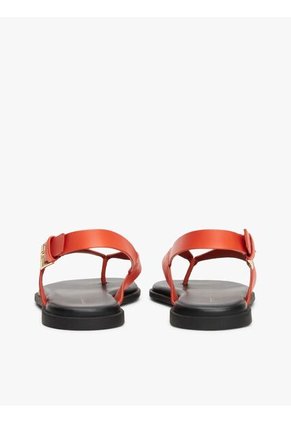 Sandalias Naranja Color Block De Punta Cuadrada Tommy Hilfiger