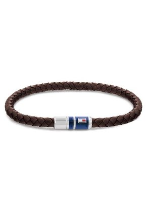Pulsera Tommy Hilfiger De Cuero Marr\u00f3n