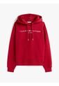 Buzo Rojo Con Capota, Cordón Y Logo Bordado Tommy Hilfiger de Tommy Hilfiger