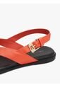 Sandalias Naranja Color Block De Punta Cuadrada Tommy Hilfiger de Tommy Hilfiger