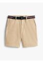 Bermudas Beige Brooklyn Con Cinturón Tommy Hilfiger de Tommy Hilfiger