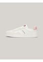 Tenis Blanco De Ante Con Textura Mixta Tommy Hilfiger de Tommy Hilfiger