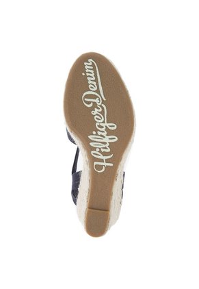 Sandalia Plataforma Tommy Hilfiger Azul Oscuro