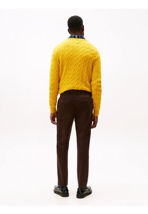 Pantalón Marrón Chino Harlem De Sarga Con Pierna Cónica Tommy Hilfiger