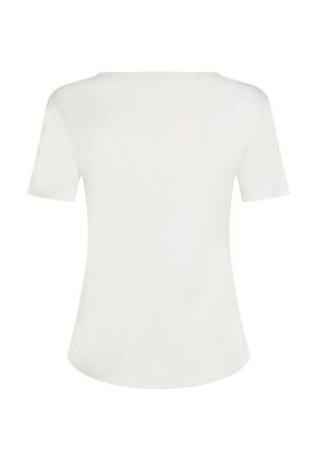 Camiseta Blanca Con Logo Estampado De Perro Tommy Hilfiger