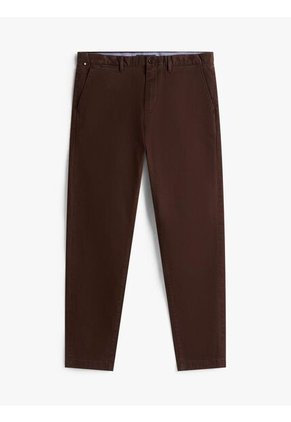 Pantalón Marrón Chino Harlem De Sarga Con Pierna Cónica Tommy Hilfiger
