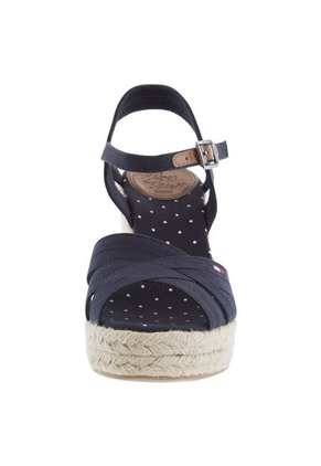 Sandalia Plataforma Tommy Hilfiger Azul Oscuro