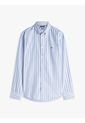 Camisa Celeste Flex Polin Con Rayas Tommy Hilfiger de Tommy Hilfiger