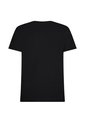 Camiseta Negra Slim Fit Cuello En V Esencial Algodón de Tommy Hilfiger