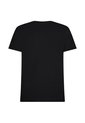 Camiseta Negra Slim Fit Cuello En V Esencial Algodón de Tommy Hilfiger