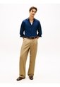 Camisa Azul De Sarga TH Flex New York Label Con Corte Slim Tommy Hilfiger de Tommy Hilfiger