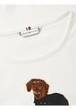 Camiseta Blanca Con Logo Estampado De Perro Tommy Hilfiger de Tommy Hilfiger
