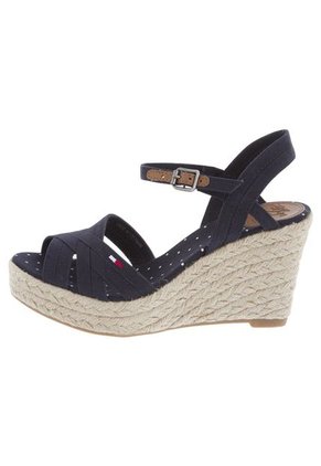 Sandalia Plataforma Tommy Hilfiger Azul Oscuro