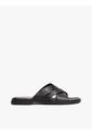 Sandalias Negro De Cuero Tommy Hilfiger de Tommy Hilfiger