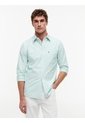 Camisa Verde Oxford De Rayas Y Corte Regular Tommy Hilfiger de Tommy Hilfiger