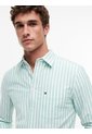 Camisa Verde Oxford De Rayas Y Corte Regular Tommy Hilfiger de Tommy Hilfiger