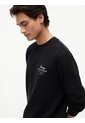 Saco Negro De Cuello Redondo Con Logo Script Tommy Hilfiger de Tommy Hilfiger