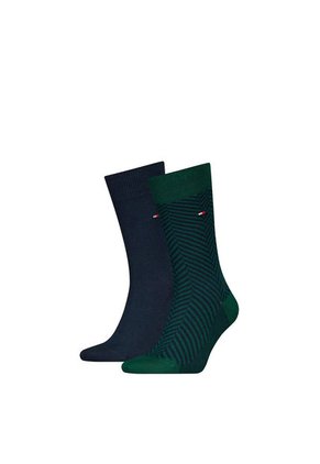 Pack Negro De 2 Pares De Medias Con Logo Tommy Hilfiger