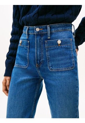 Jeans Azul Bootcut Con Bolsillo De Parche Tommy Hilfiger