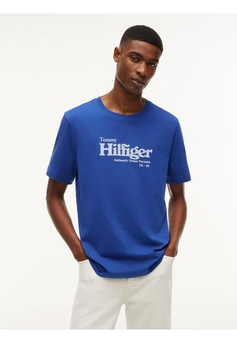 Camiseta Azul De Punto Con Logo Gráfico Tommy Hilfiger Tommy Hilfiger