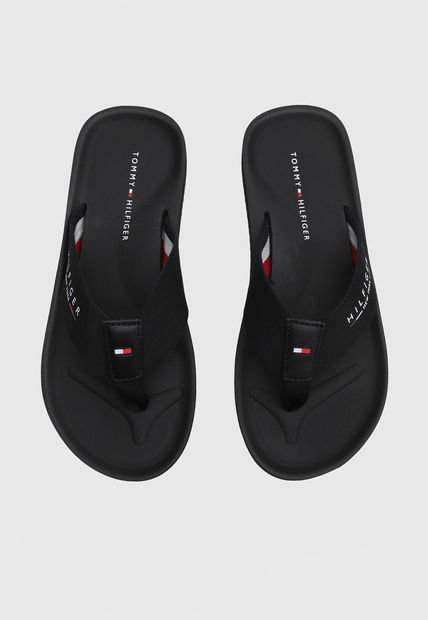 Sandalia Negro Tommy Hilfiger City Beach