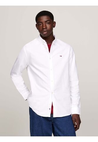 Camisa Blanca Oxford De Corte Regular Tommy Jeans Tommy Hilfiger