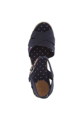 Sandalia Plataforma Tommy Hilfiger Azul Oscuro
