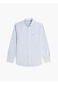 Camisa Azul Oxford De Rayas Y Corte Regular Tommy Hilfiger de Tommy Hilfiger