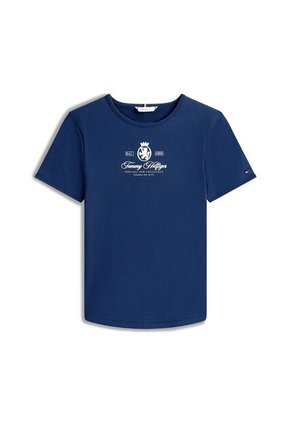 Camiseta Azul Varsity De Corte Slim Tommy Hilfiger