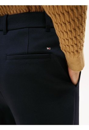 Pantalón Azul De Pierna Recta Con Corte Amplio Tommy Hilfiger