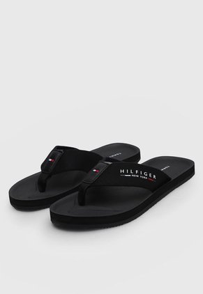 Sandalia Negro Tommy Hilfiger City Beach