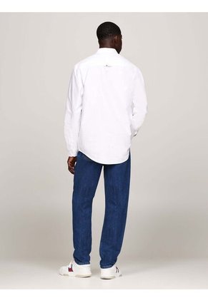 Camisa Blanca Oxford De Corte Regular Tommy Jeans