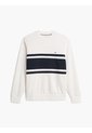 Saco Blanco De Cuello Redondo Con Diseño Colorblock Tommy Hilfiger de Tommy Hilfiger