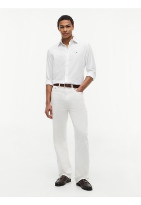 Camisa Multicolor Flex Poplin Con Micro Estampado De Cuadros Tommy Hilfiger