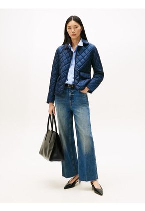 Chaqueta Azul Acolchada Con Logo Tommy Hilfiger