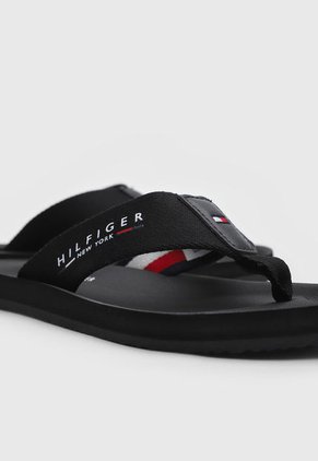 Sandalia Negro Tommy Hilfiger City Beach
