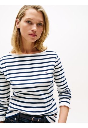 Saco Multicolor De Cuello Barco Con Diseño De Rayas Tommy Hilfiger