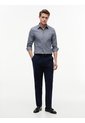 Camisa Azul Oscuro Manga Larga Flex Poplin Con Logo Tommy Hilfiger de Tommy Hilfiger