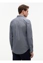Camisa Azul Oscuro Manga Larga Flex Poplin Con Logo Tommy Hilfiger de Tommy Hilfiger