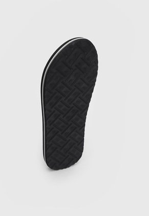 Sandalia Negro-Vinotinto-Blanco Tommy Hilfiger Stripes Beach