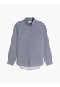 Camisa Azul Oscuro Manga Larga Flex Poplin Con Logo Tommy Hilfiger de Tommy Hilfiger