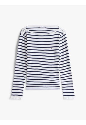 Saco Multicolor De Cuello Barco Con Diseño De Rayas Tommy Hilfiger