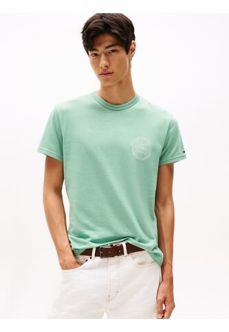 Camiseta Verde Claro Heritage Con Logo De Béisbol Tommy Jeans Tommy Hilfiger
