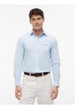 Camisa Azul Flex Poplin De Corte Slim Tommy Hilfiger de Tommy Hilfiger