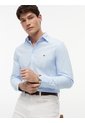 Camisa Azul Flex Poplin De Corte Slim Tommy Hilfiger de Tommy Hilfiger