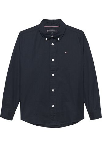 Camisa Azul Essential De Algodón Oxford Tommy Hilfiger Tommy Hilfiger
