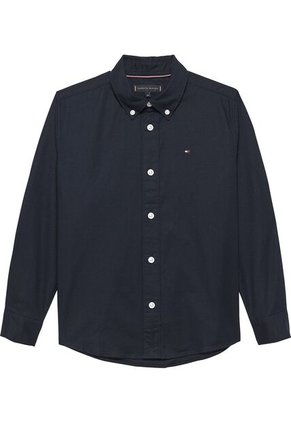 Camisa Azul Essential De Algodón Oxford Tommy Hilfiger